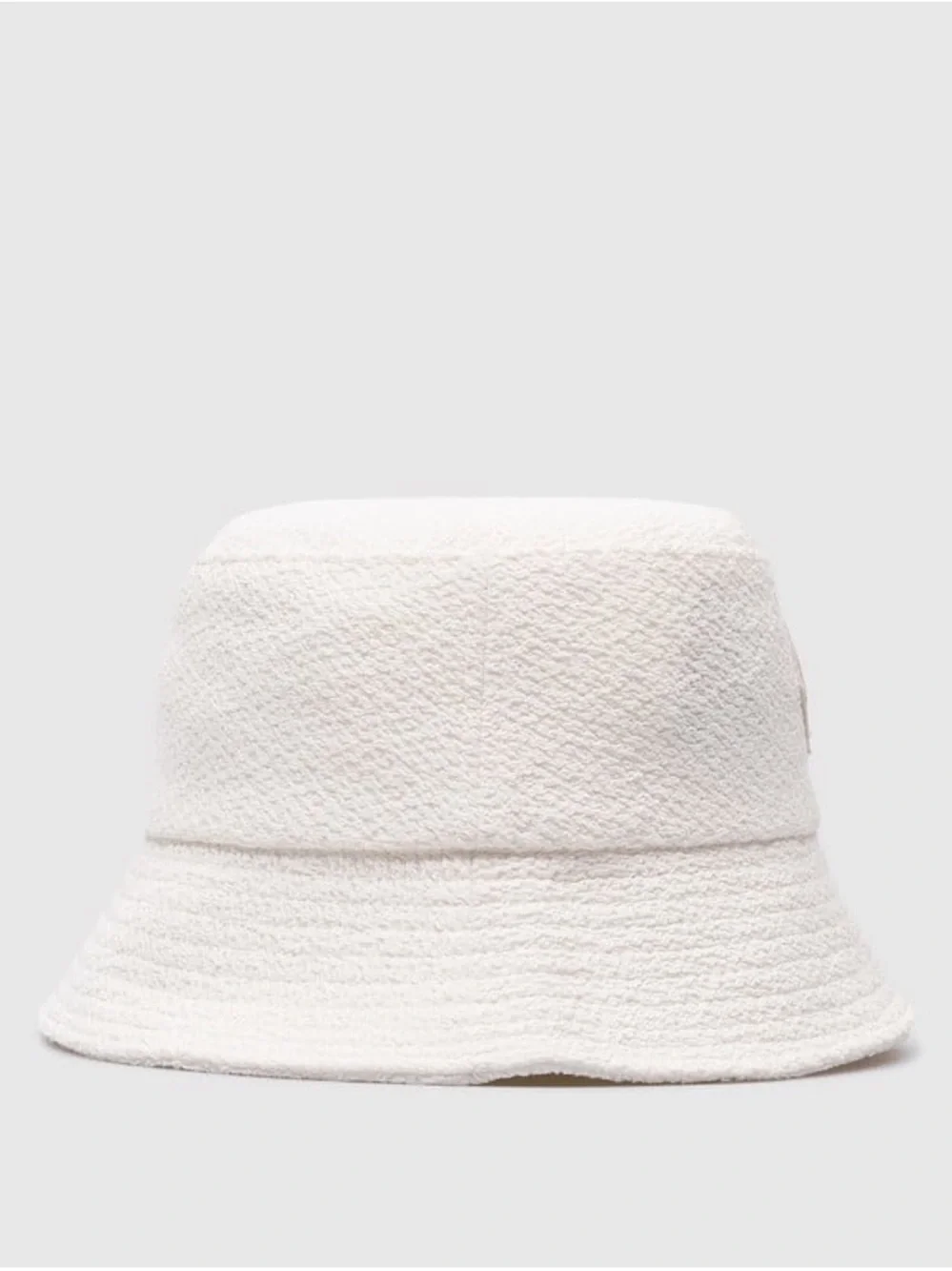 Casablanca Off White Terry Cloth Bucket Hat with Red Logo Patch sz M/L